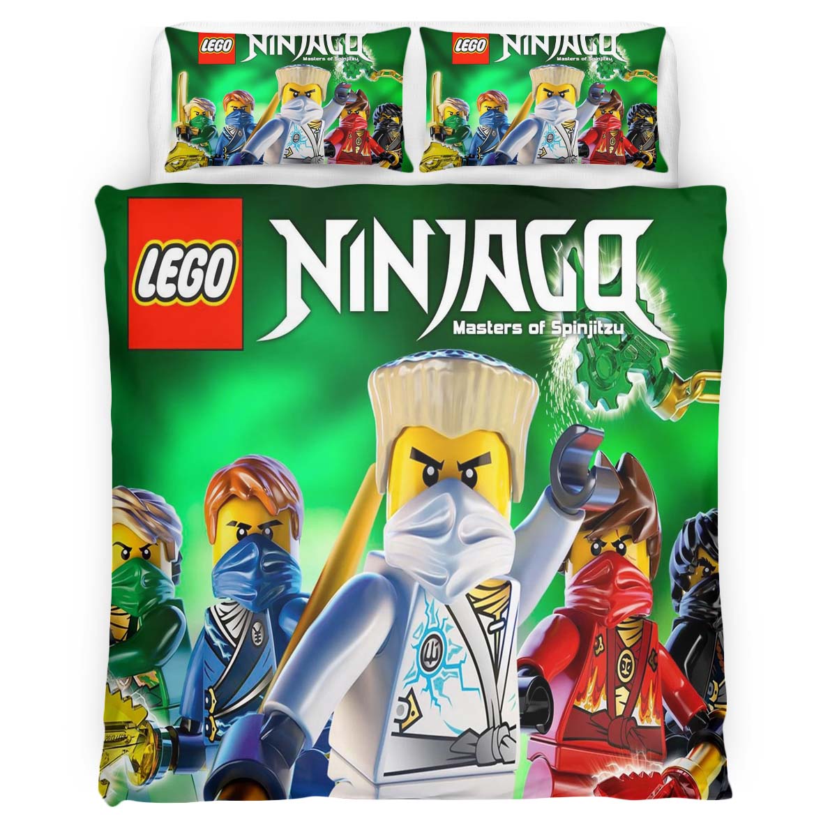 Ninjago Alle Charaktere Kampf 1013 Kinderbettwäsche – Bettwäsche