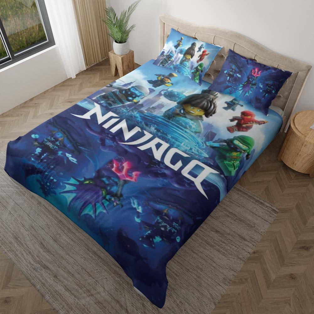 Ninjago Alle Charaktere kämpfen 1015 Kinderbettwäsche - Bettwäsche – Bild 2
