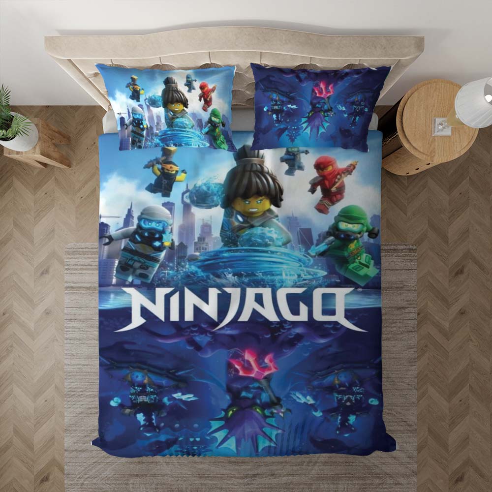 Ninjago Alle Charaktere kämpfen 1015 Kinderbettwäsche - Bettwäsche – Bild 3