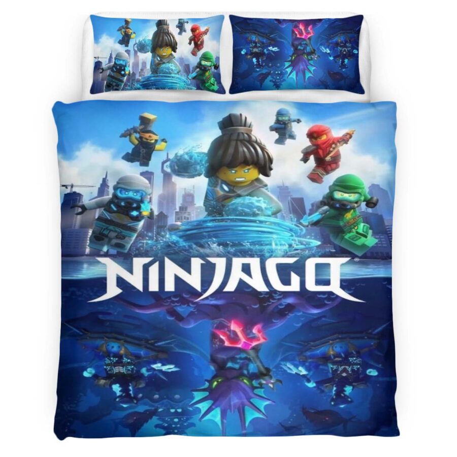 Ninjago Alle Charaktere Kampf 1015 Kinderbettwäsche – Bettwäsche – Bild 4