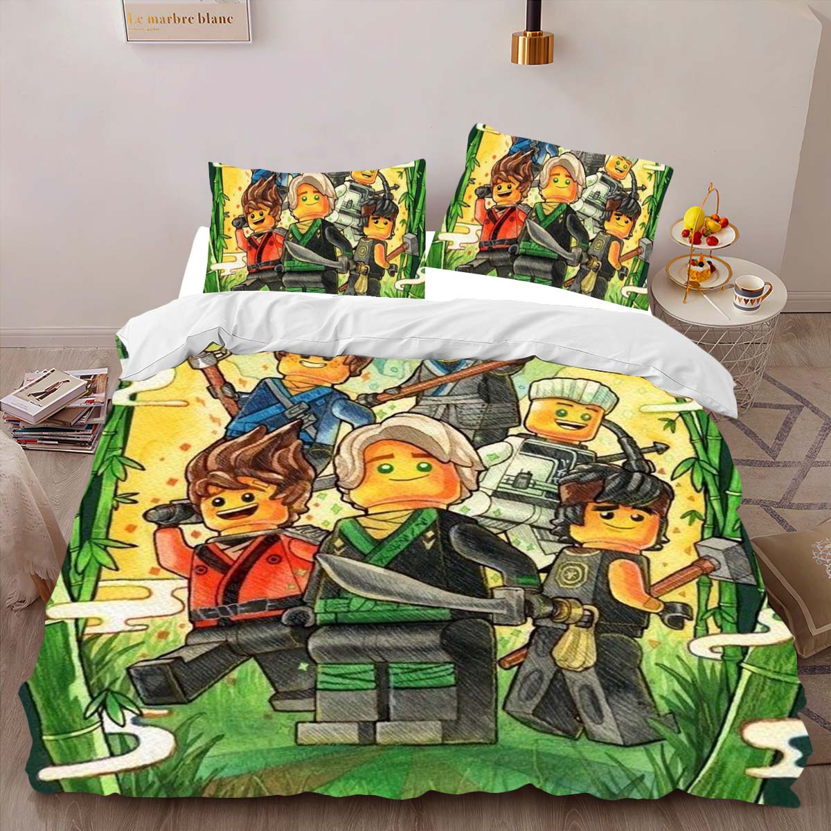Ninjago Alle Charaktere Kampf 1019 Kinderbettwäsche – Bettwäsche – Bild 2