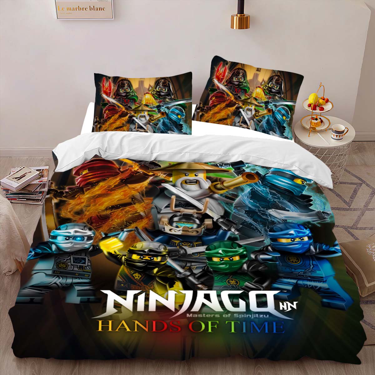 Ninjago Meister der Zeit Alle Charaktere Lloyd Jay Kai Zane Nya Cole Meister Wu Kinderbettwäsche – Bettwäsche – Bild 2