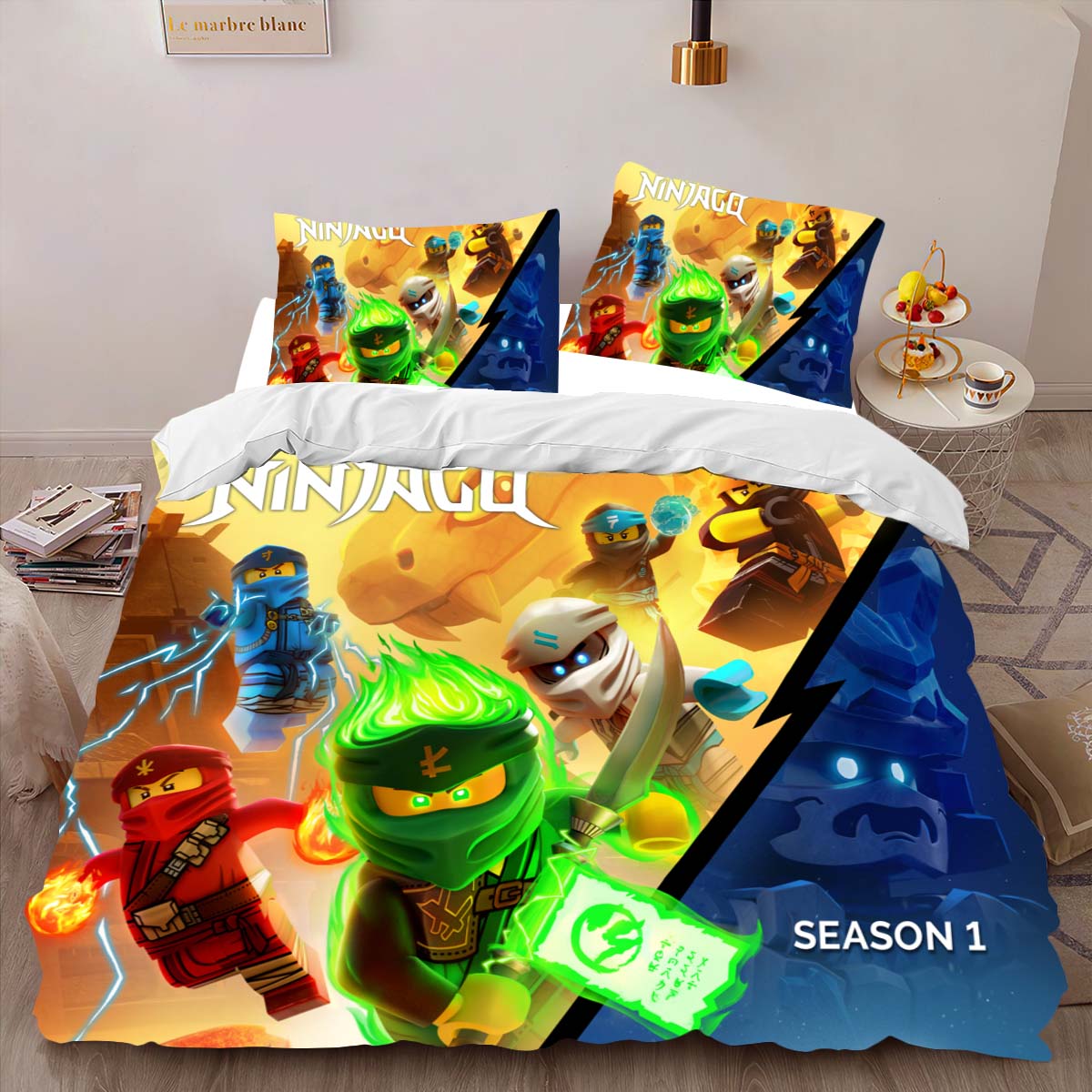 Ninjago Staffel 1 Alle Charaktere 101 Kinderbettwäsche – Bettwäsche – Bild 2