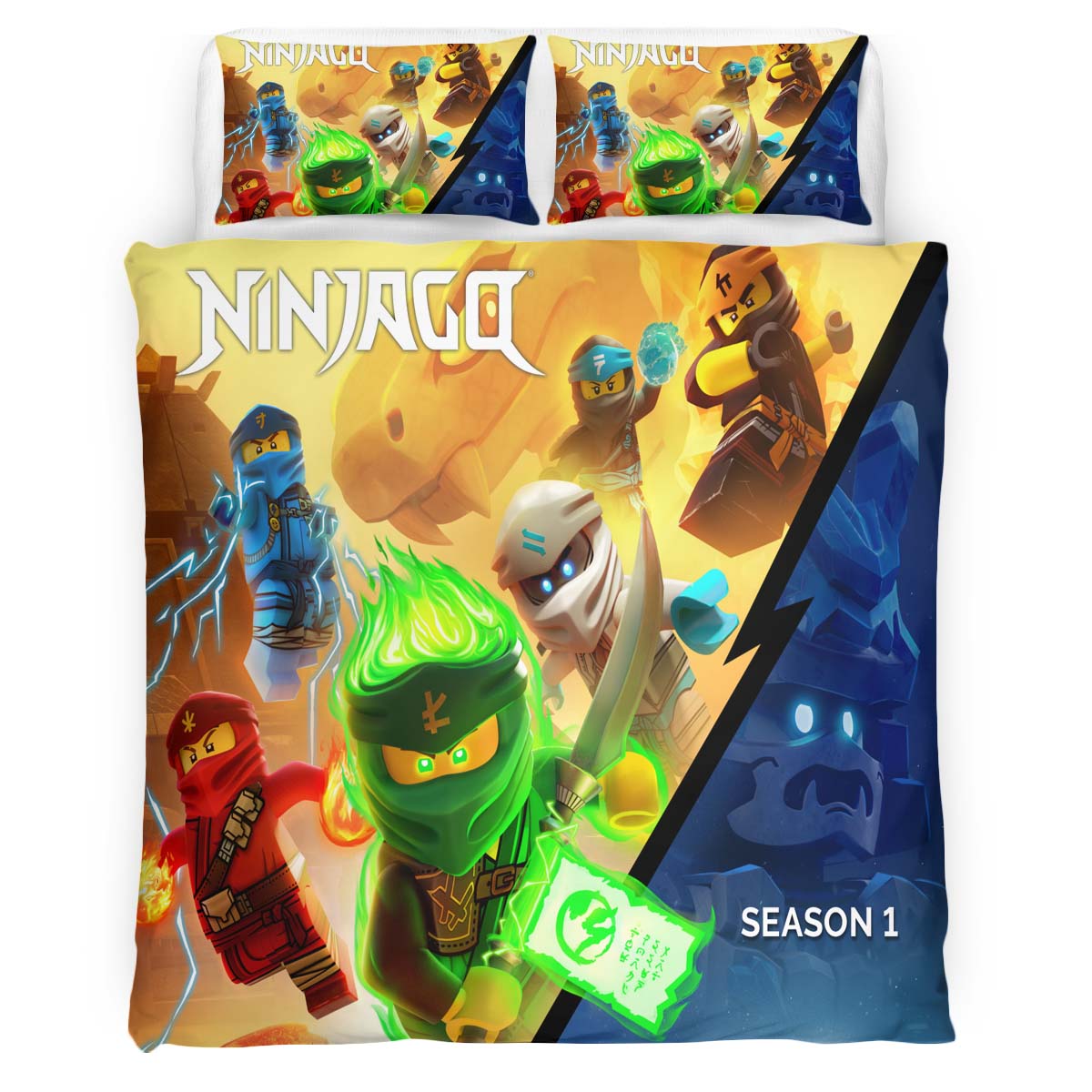 Ninjago Staffel 1 Alle Charaktere 101 Kinderbettwäsche – Bettwäsche