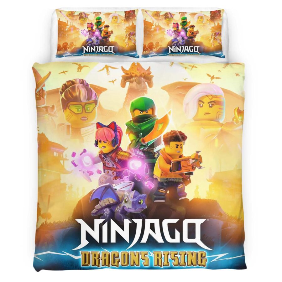 Ninjago Aufstieg der Drachen Alle Charaktere 102 Kinderbettwäsche – Bettwäsche – Bild 4