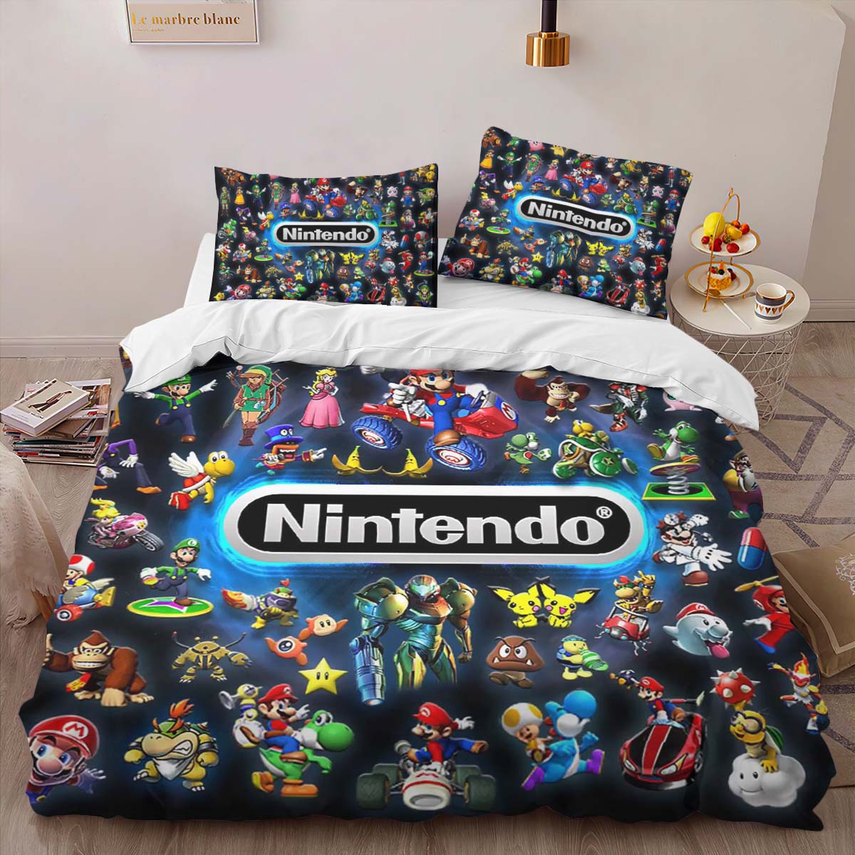 Nintendo Charaktere im Spiel Kinderbettwäsche – Bettwäsche – Bild 2