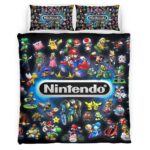 Nintendo Charaktere im Spiel Kinderbettwäsche – Bettwäsche
