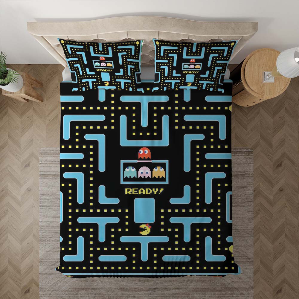 Pacman Spiel 1004 Kinderbettwäsche - Bettwäsche – Bild 3