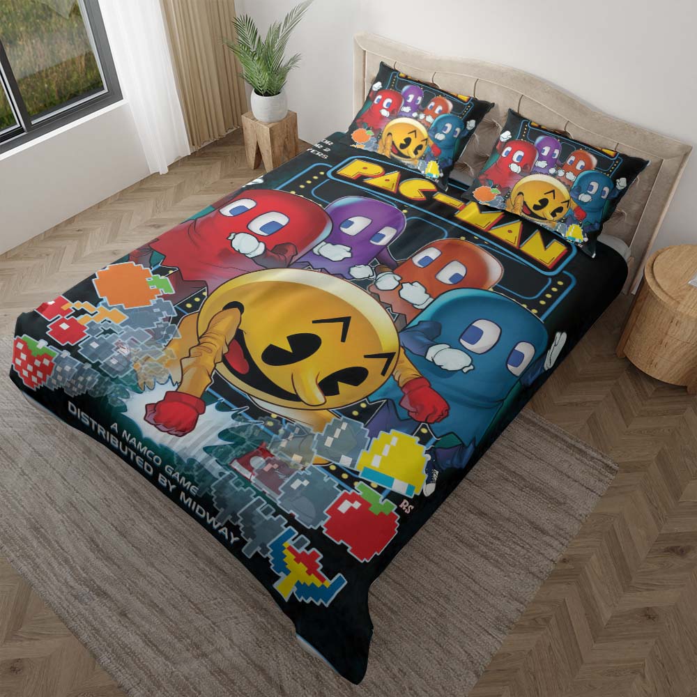 Pacman Spiel 1006 Kinderbettwäsche - Bettwäsche – Bild 2