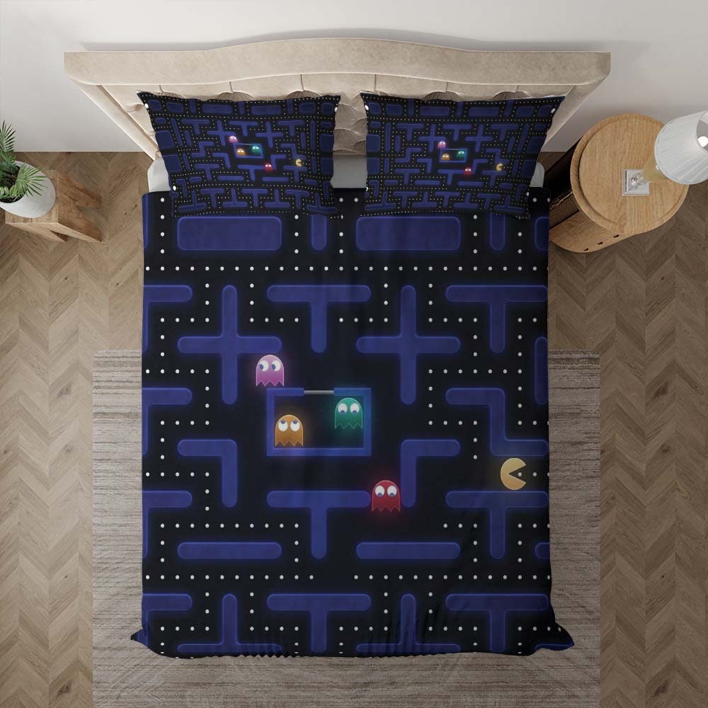 Pacman Spiel 1007 Kinderbettwäsche - Bettwäsche – Bild 3