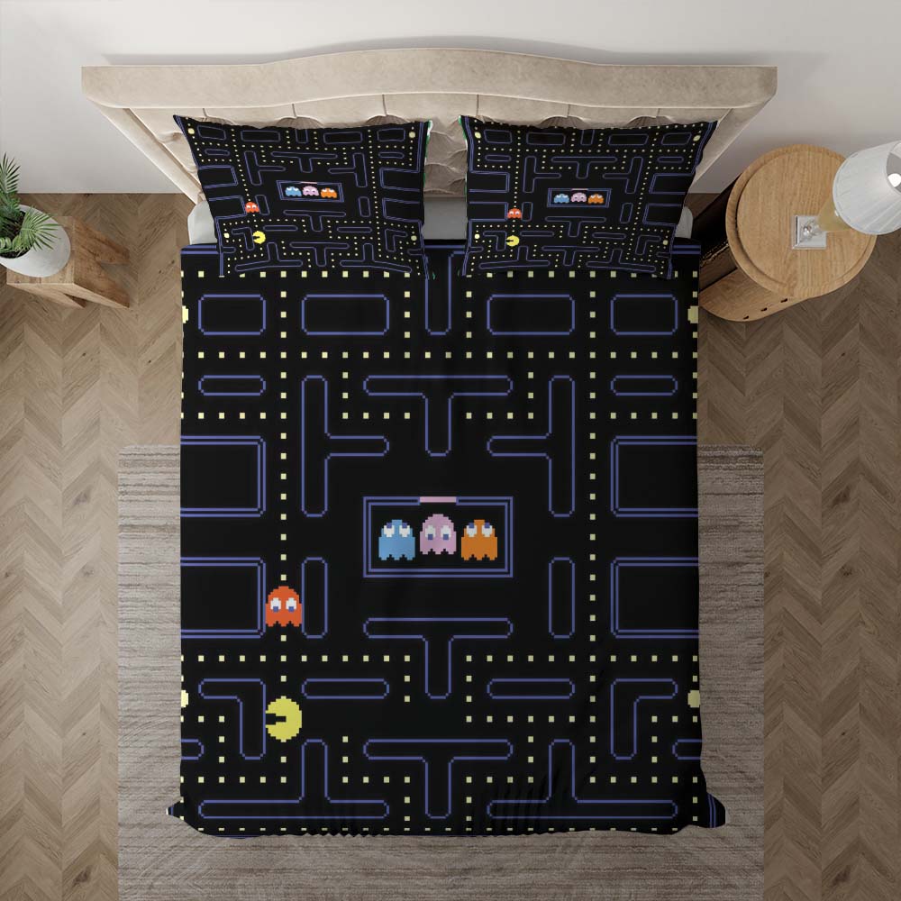 Pacman Spiel 1008 Kinderbettwäsche - Bettwäsche – Bild 3