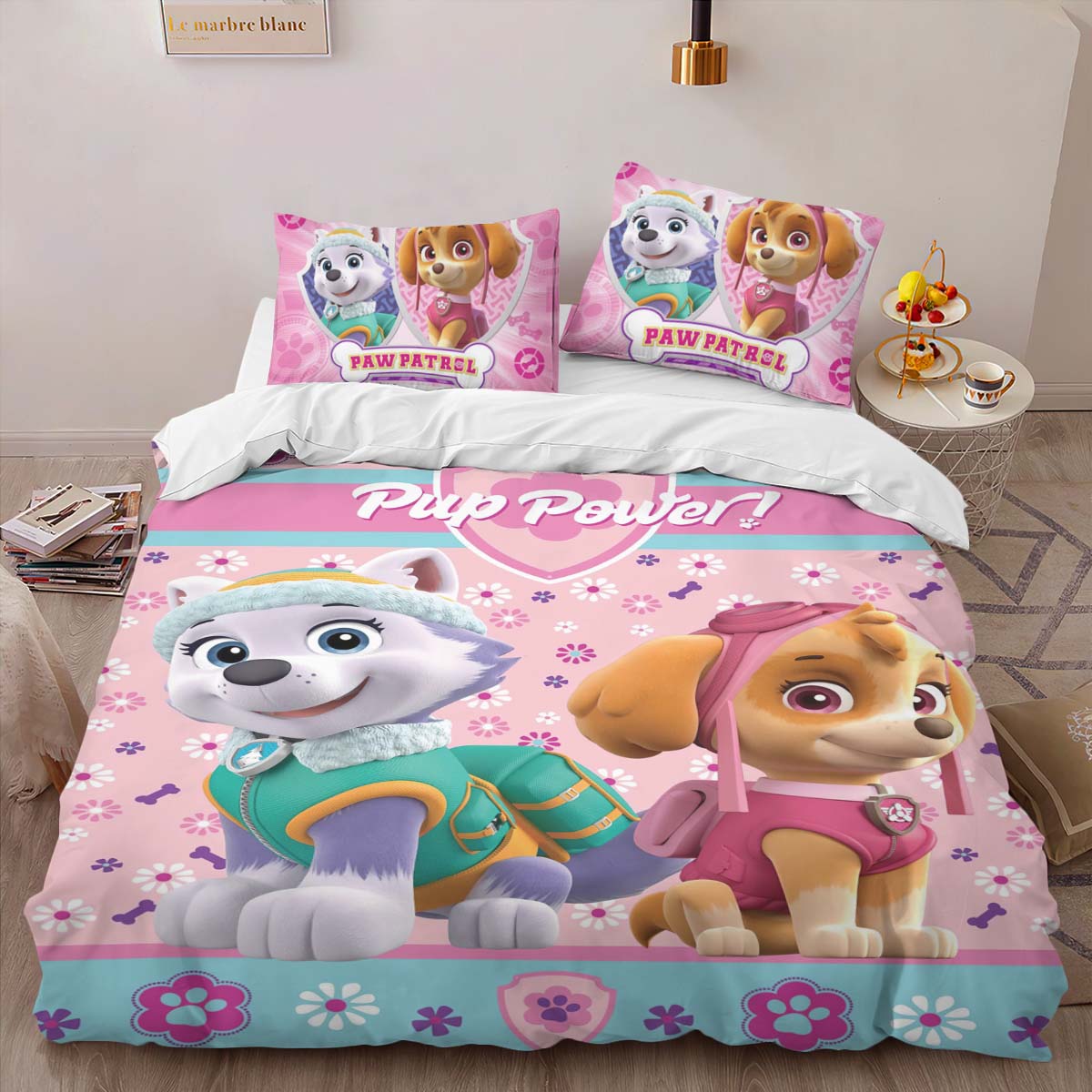 Paw Patrol Everest und Skye Kinderbettwäsche – Bettwäsche – Bild 2