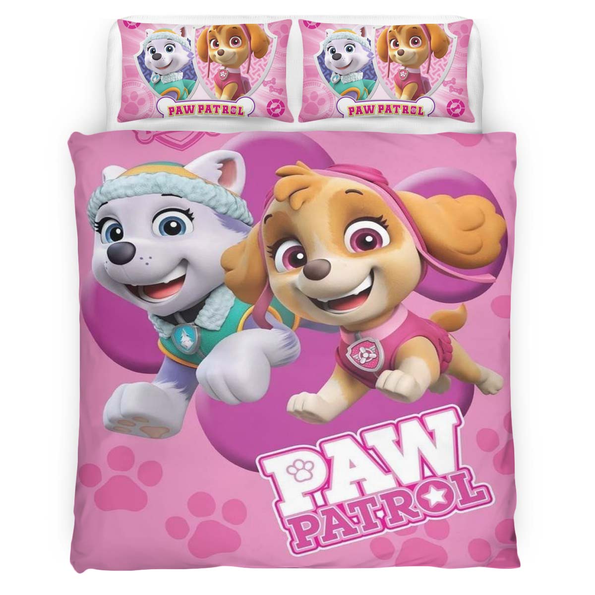 Paw Patrol Everest und Skye 4 Kinderbettwäsche – Bettwäsche
