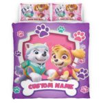 Paw Patrol Everest und Skye Personalisiert Kinderbettwäsche – Bettwäsche