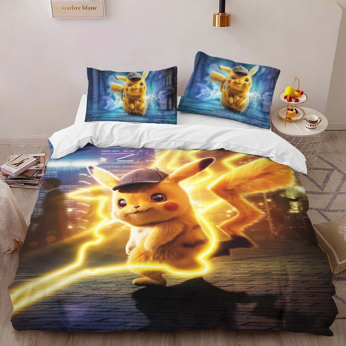Meisterdetektiv Pikachu 2 Kinderbettwäsche – Bettwäsche – Bild 2