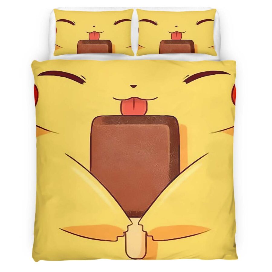 Pikachu Glückliches Gesicht Kinderbettwäsche – Bettwäsche – Bild 4