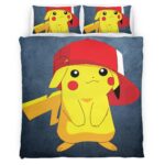 Pikachu mit Hut süß Kinderbettwäsche – Bettwäsche