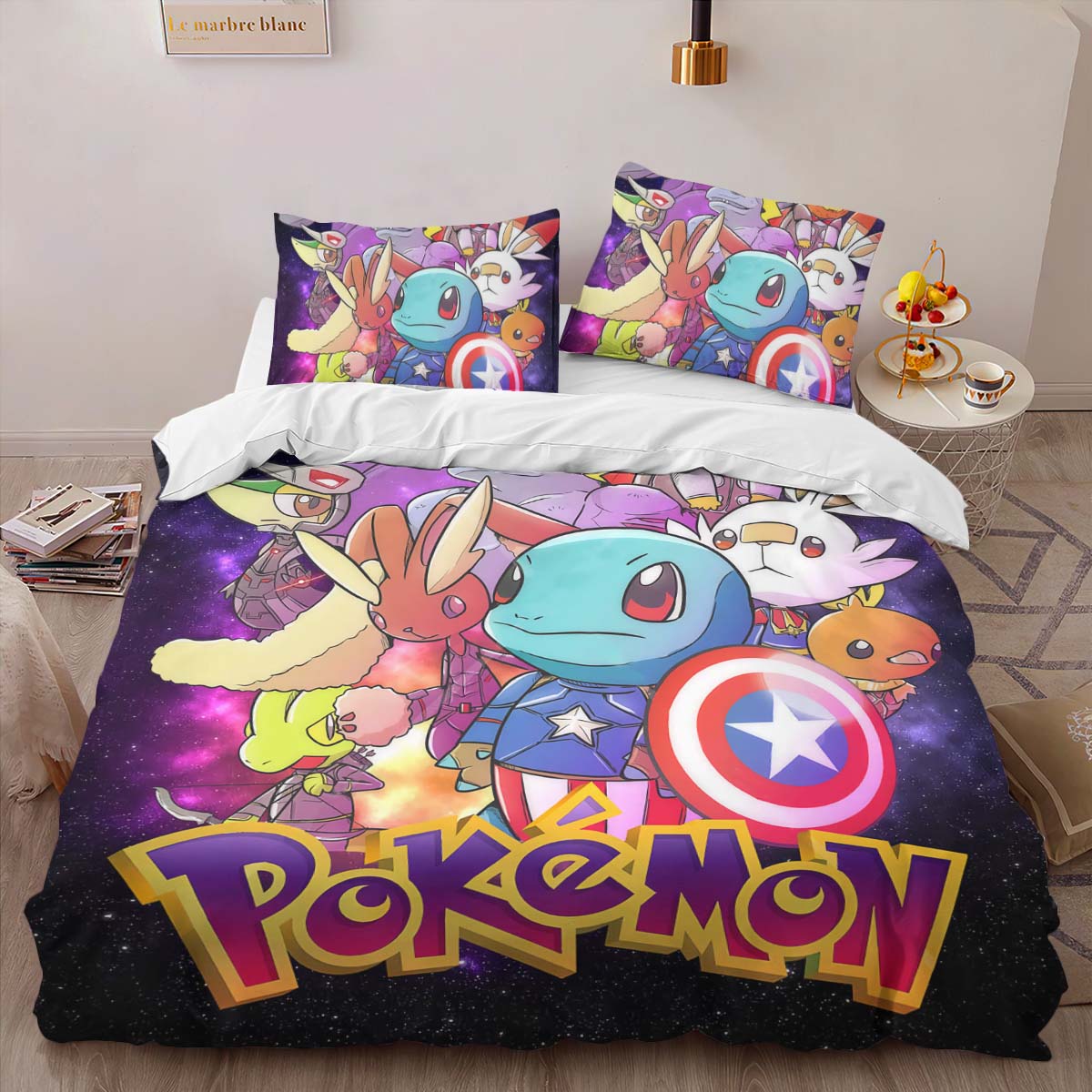 Pokemon Marvel Charaktere Kinderbettwäsche – Bettwäsche – Bild 2