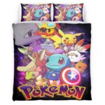 Pokemon Marvel Charaktere Kinderbettwäsche – Bettwäsche