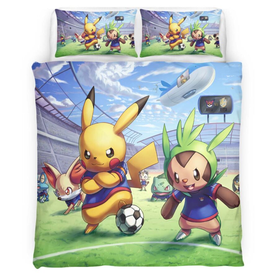 Pokemon Pikachu Fußball 2 Kinderbettwäsche – Bettwäsche – Bild 4
