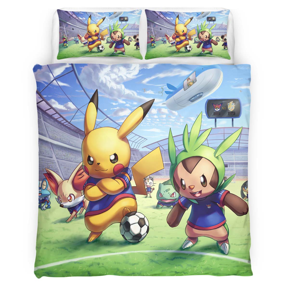 Pokemon Pikachu Fußball 2 Kinderbettwäsche – Bettwäsche