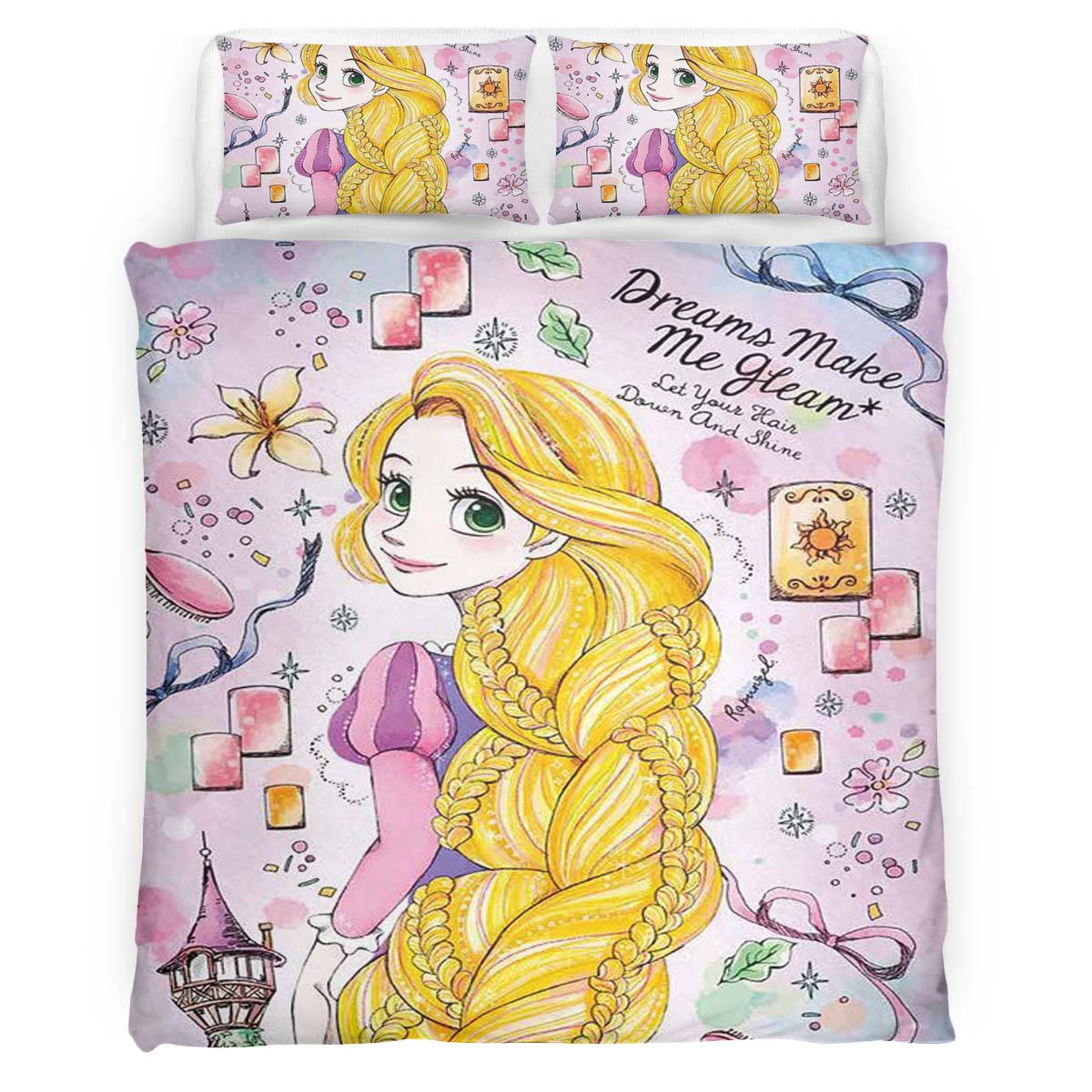 Rapunzel Neu verföhnt Disney 12 Kinderbettwäsche – Bettwäsche