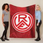 Rot-Weiss Essen RWE Roter Hintergrund Fleecedecke – Decke