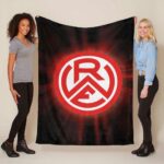 Rot-Weiss Essen Rotlichthintergrund RWE Fleecedecke – Decke