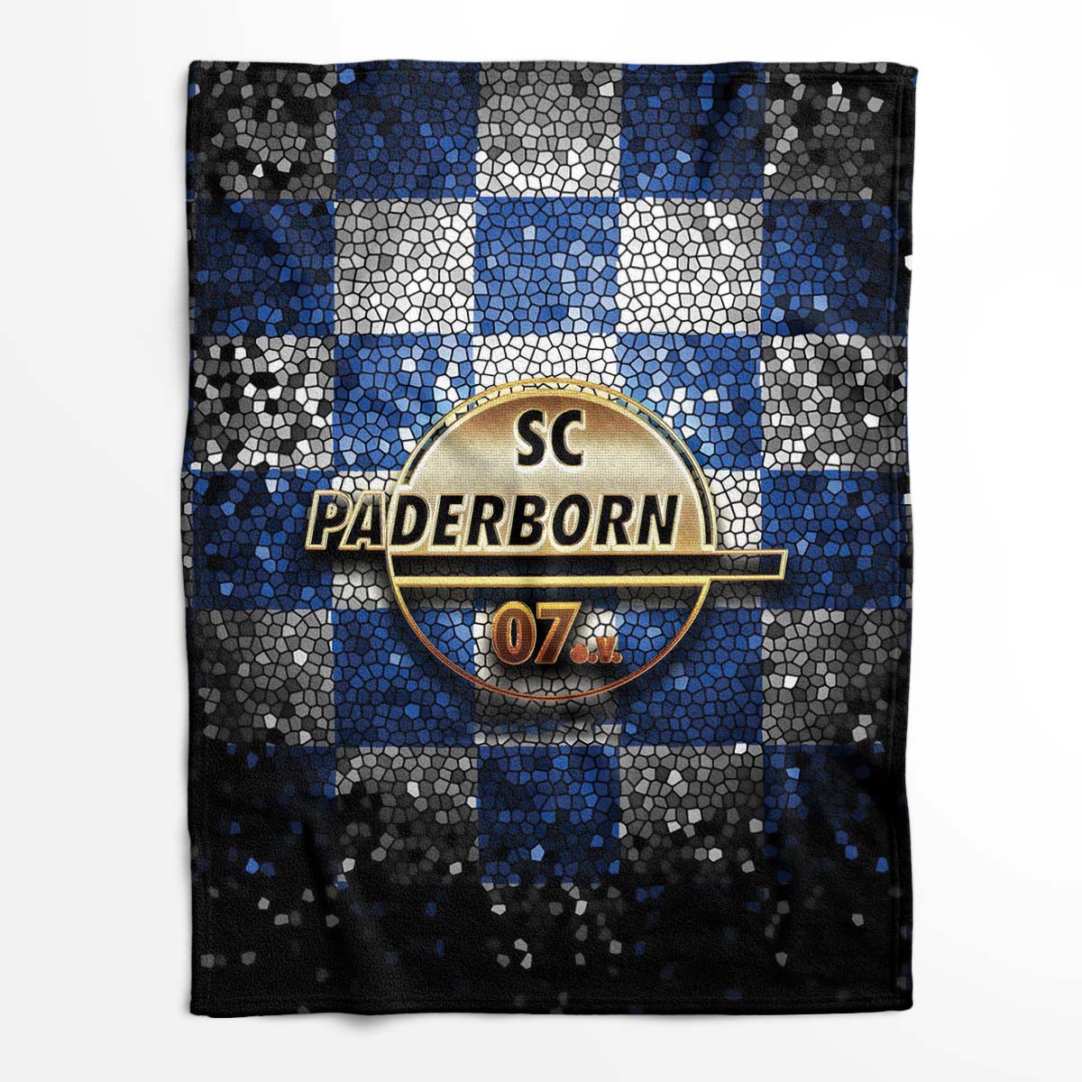 SC Paderborn 07 eV Rauten-Style Fleecedecke - Decke – Bild 2