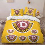 SG Dynamo Dresden yellow background style Kinderbettwäsche – Bettwäsche