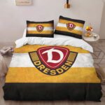 SG Dynamo Dresden yellow black background Kinderbettwäsche – Bettwäsche