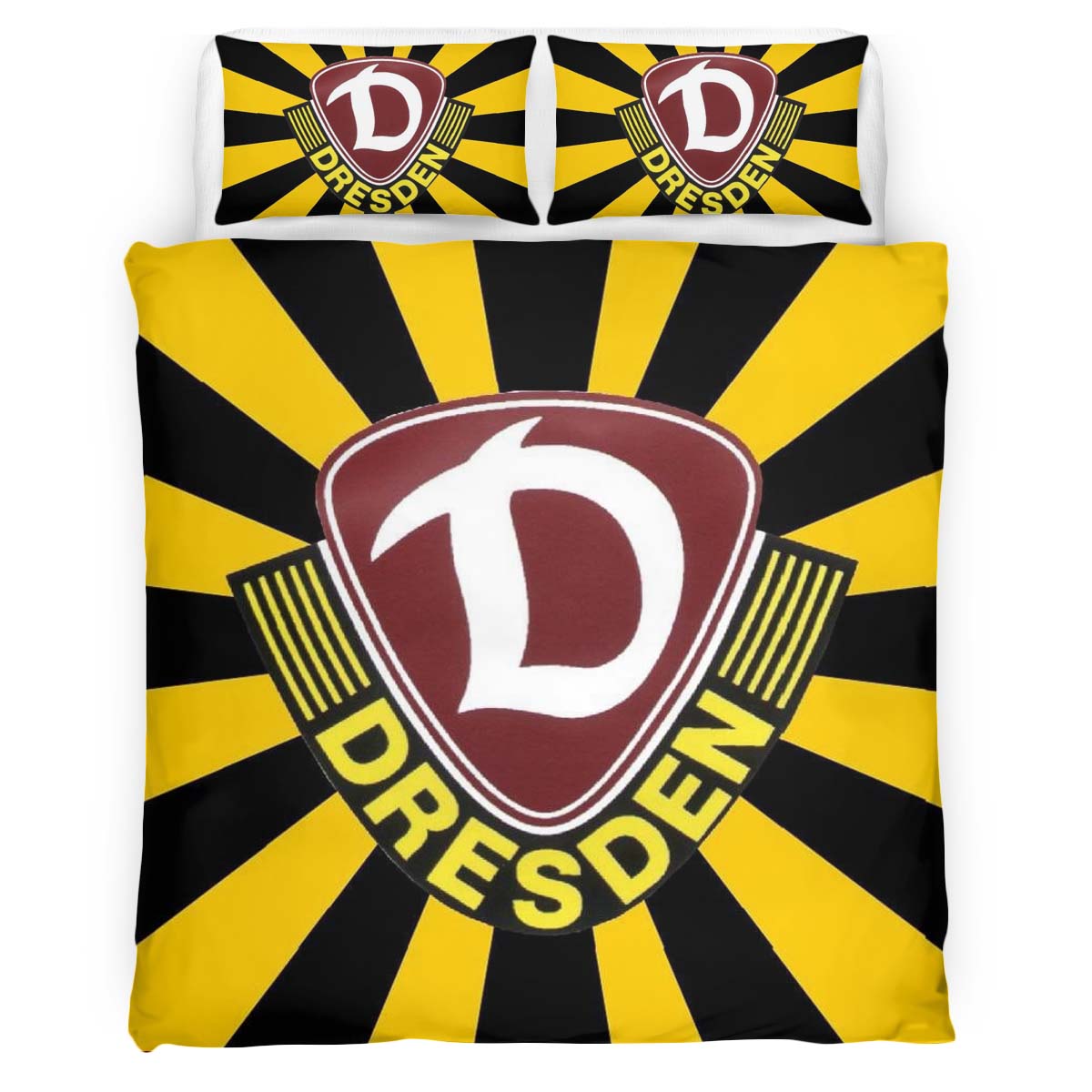 SG Dynamo Dresden yellow black Kinderbettwäsche - Bettwäsche – Bild 2