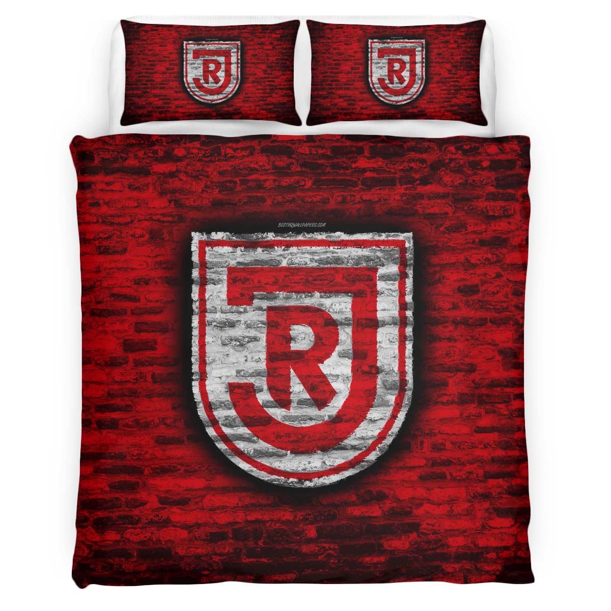 SSV Jahn Regensburg red brick wall Kinderbettwäsche - Bettwäsche – Bild 2