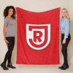 Rotes Logo des SSV Jahn Regensburg Fleecedecke – Decke