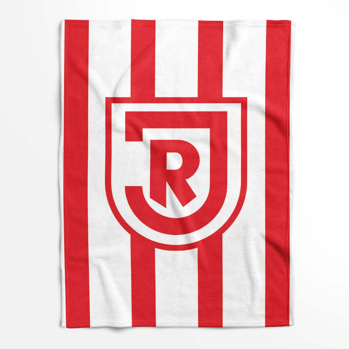 SSV Jahn Regensburg rot weiß 02 Fleecedecke - Decke – Bild 2