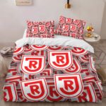 SSV Jahn Regensburg red white pattern Kinderbettwäsche – Bettwäsche