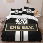 SV 07 Elversberg black background sve01 Kinderbettwäsche – Bettwäsche