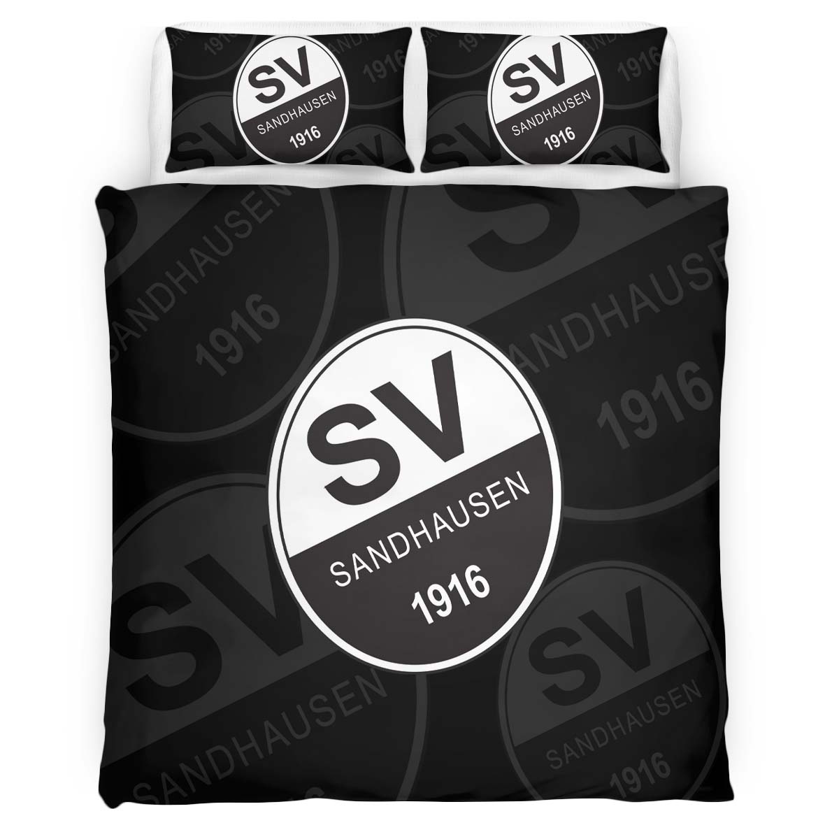 SV Sandhausen black white 03 Kinderbettwäsche - Bettwäsche – Bild 2