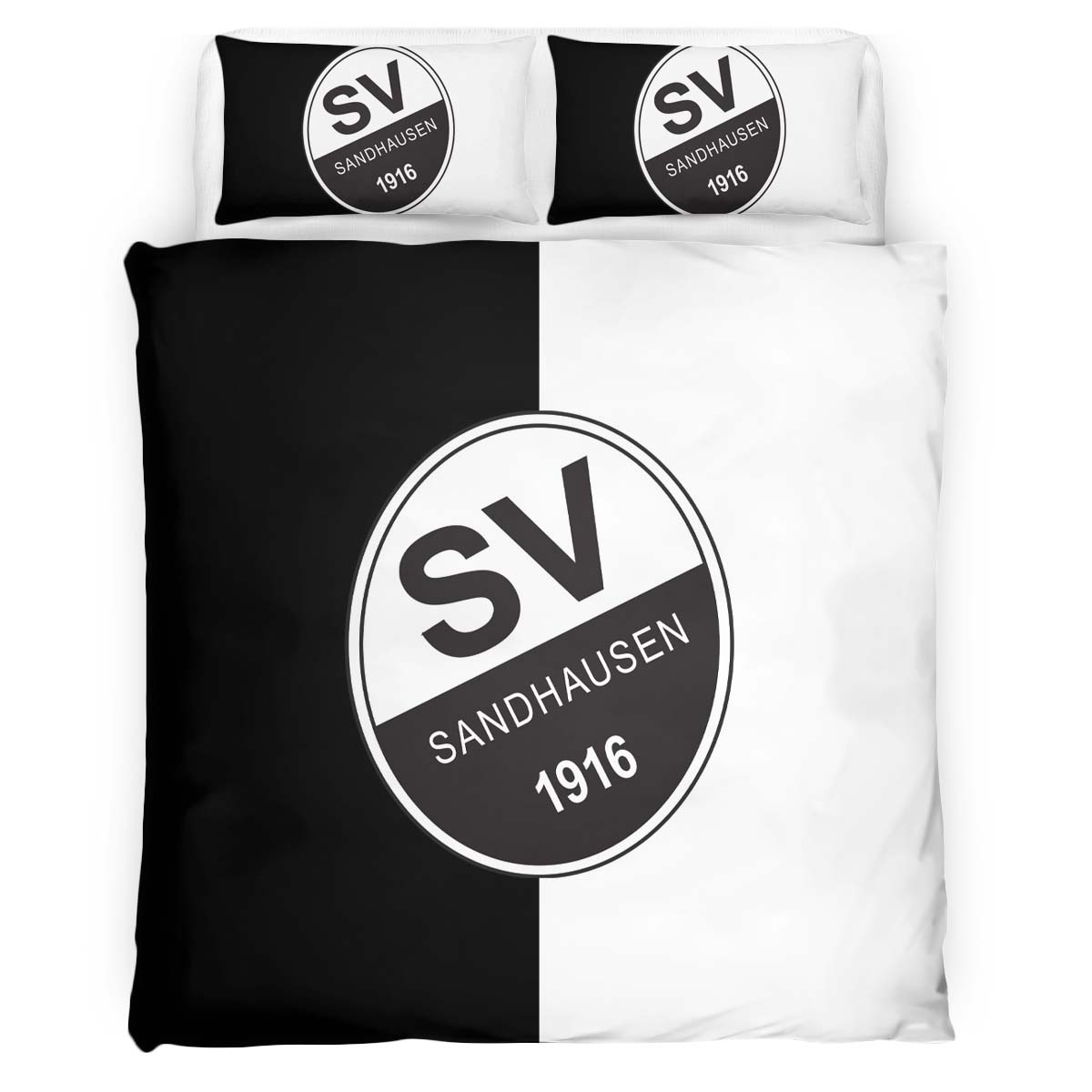 SV Sandhausen black white 05 Kinderbettwäsche - Bettwäsche – Bild 2
