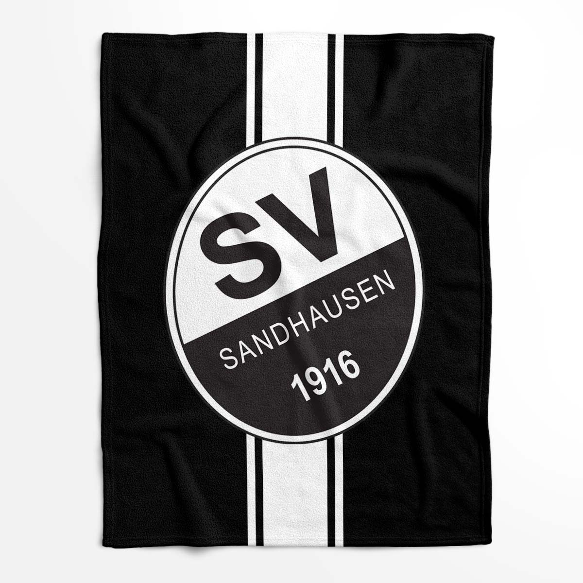 SV Sandhausen schwarz weiß 06 Fleecedecke - Decke – Bild 2