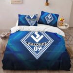 SV Waldhof Mannheim 07 black blue background SVW 04 Kinderbettwäsche – Bettwäsche