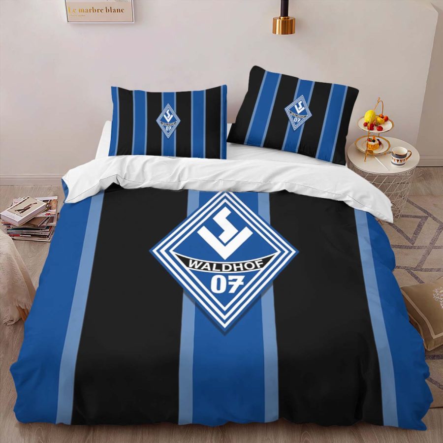 SV Waldhof Mannheim 07 black blue background SVW Kinderbettwäsche - Bettwäsche – Bild 4
