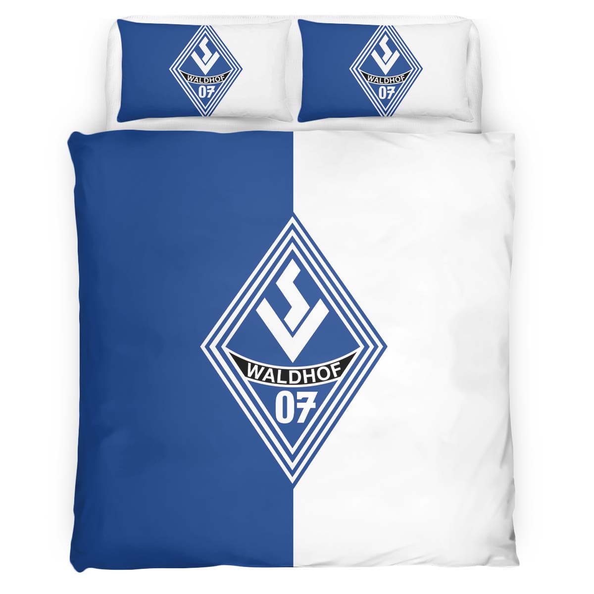 SV Waldhof Mannheim 07 white blue background SVW 02 Kinderbettwäsche - Bettwäsche – Bild 2