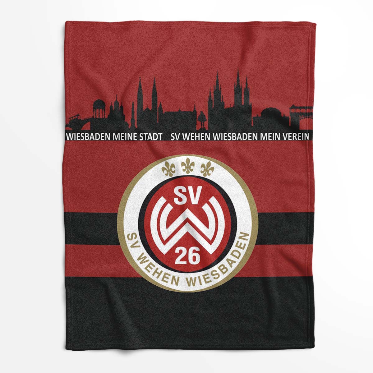 SV Wehen Wiesbaden 01 Fleecedecke - Decke – Bild 2