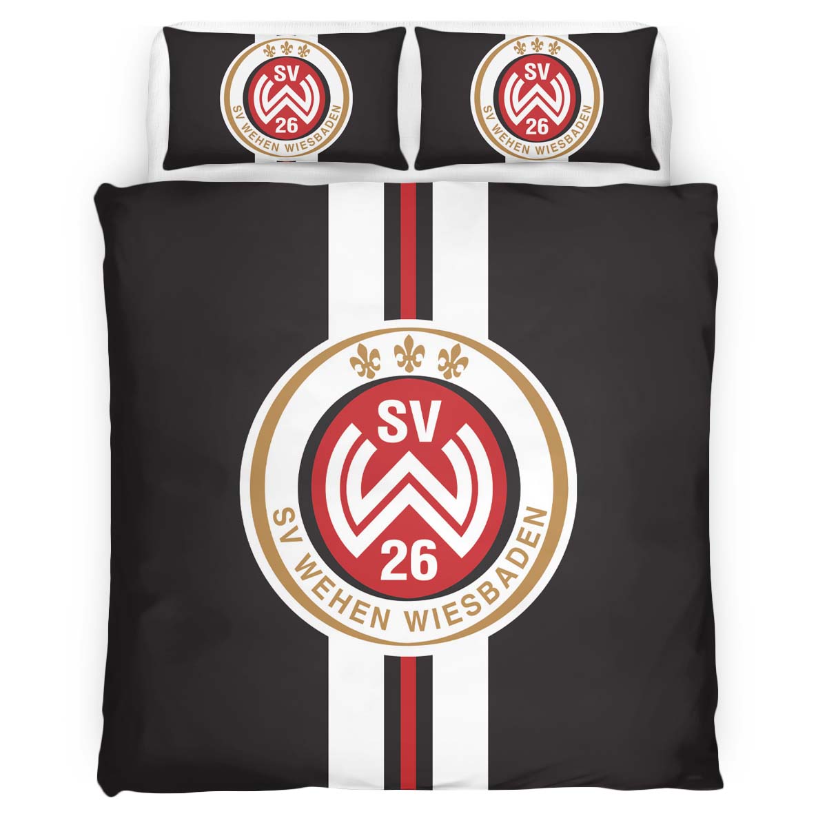 SV Wehen Wiesbaden black background 02 Kinderbettwäsche - Bettwäsche – Bild 2