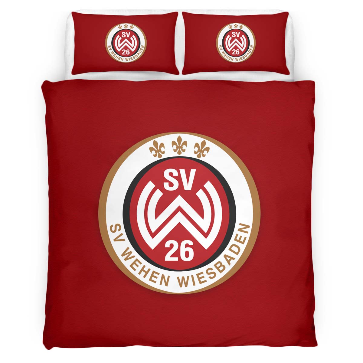 SV Wehen Wiesbaden red background Kinderbettwäsche - Bettwäsche – Bild 2