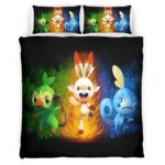 Hopplo Chimpep Memmeon Pokemon 3 Kinderbettwäsche – Bettwäsche