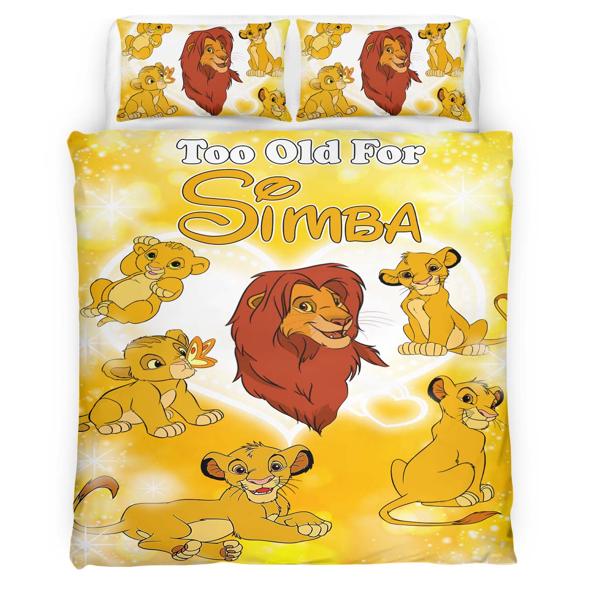 Simba Der König der Löwen Zu alt für Simba Kinderbettwäsche – Bettwäsche