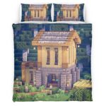 Einfaches Birkenhaus in Minecraft Kinderbettwäsche – Bettwäsche