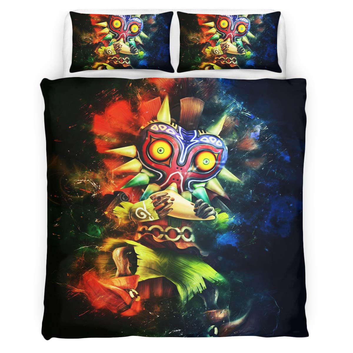 Horror Kid Majoras Mask The Legend of Zelda Charakter 4 Kinderbettwäsche – Bettwäsche